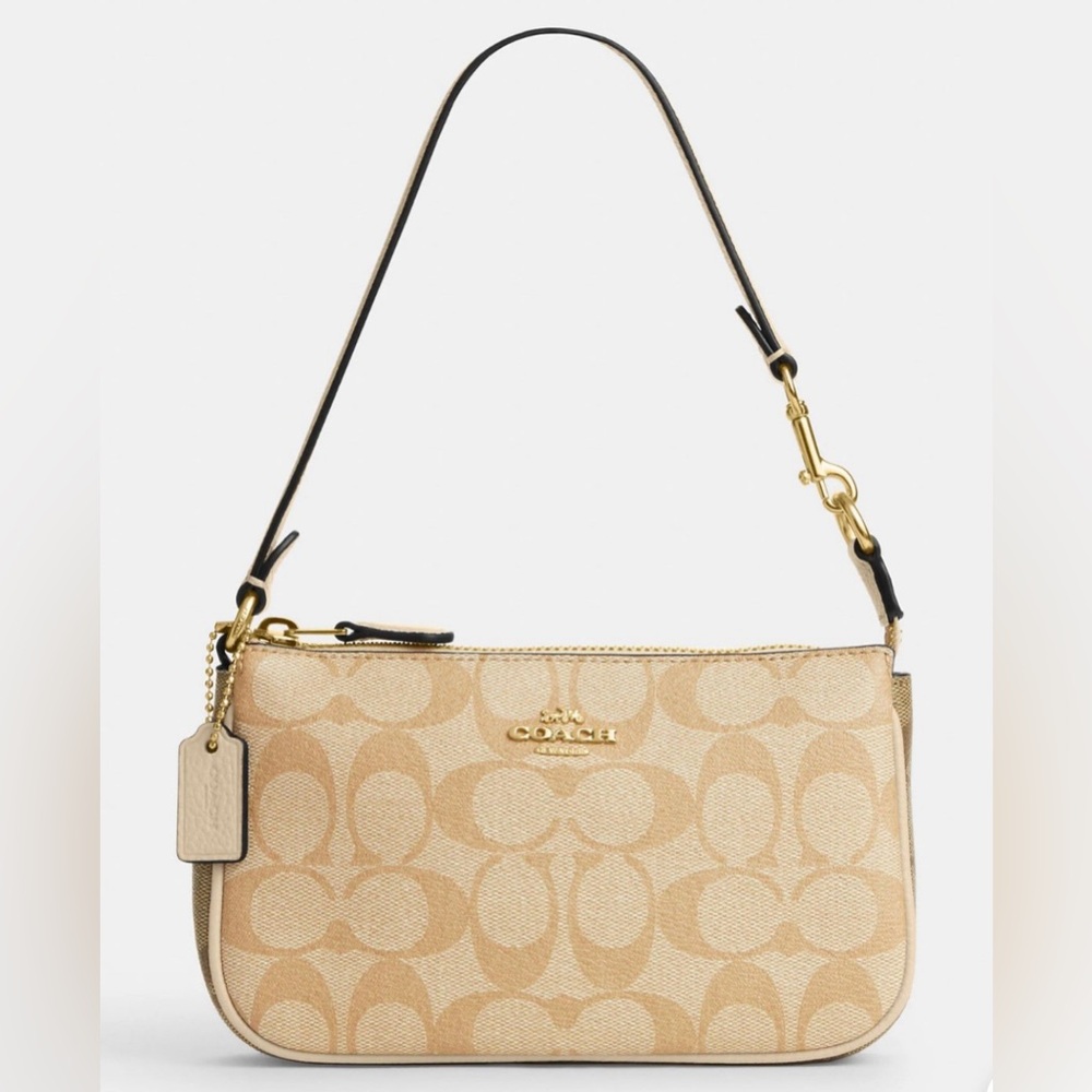 3 coach nolita 19 NWT tan,dark brown, tan and pink